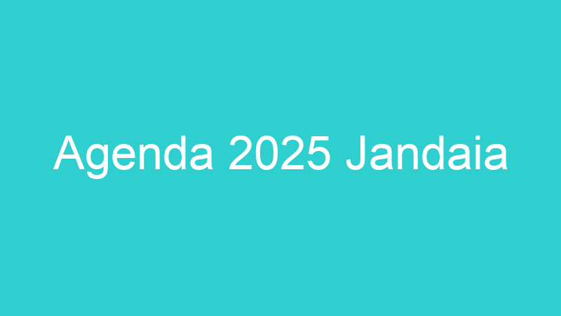 Agenda 2025 Jandaia