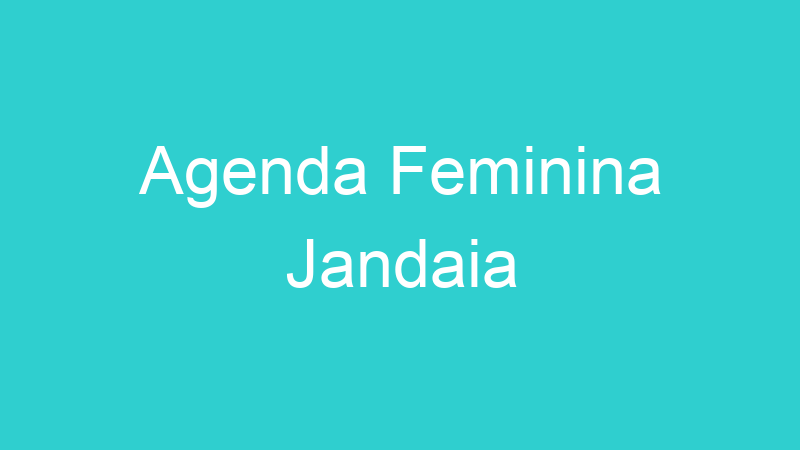Agenda Feminina Jandaia
