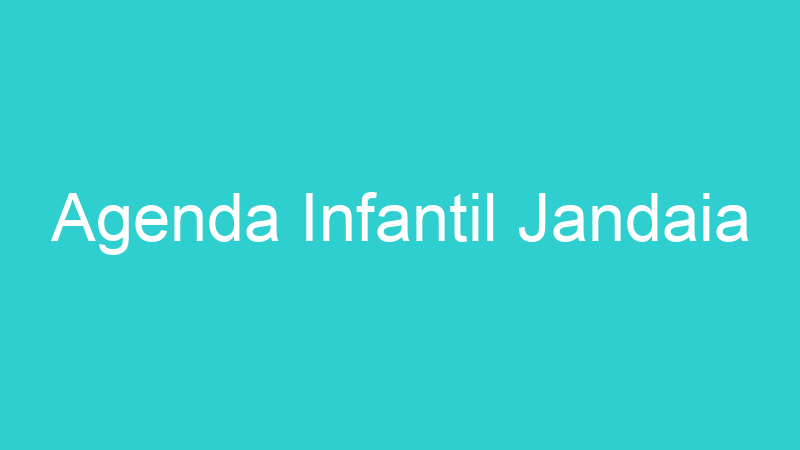 Agenda Infantil Jandaia