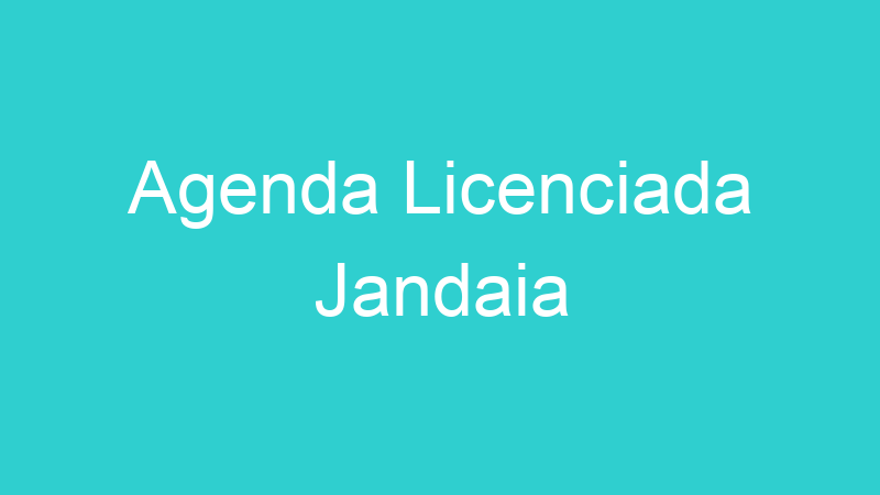 Agenda Licenciada Jandaia
