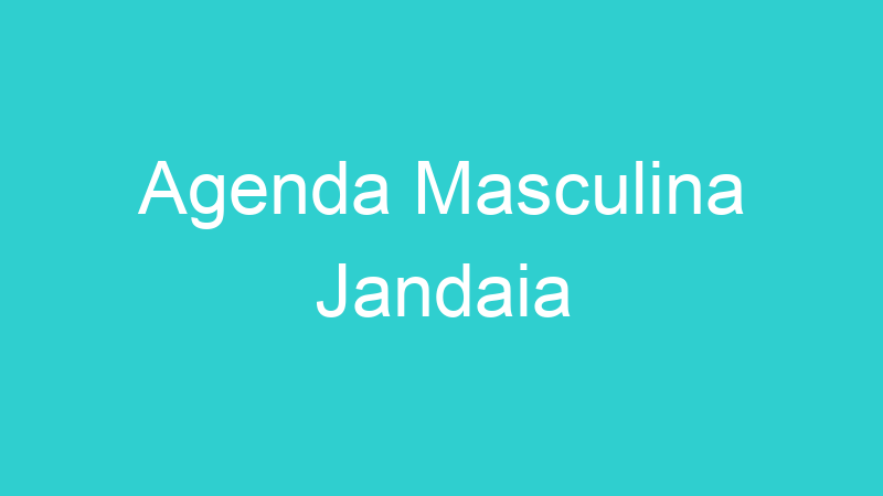 Agenda Masculina Jandaia