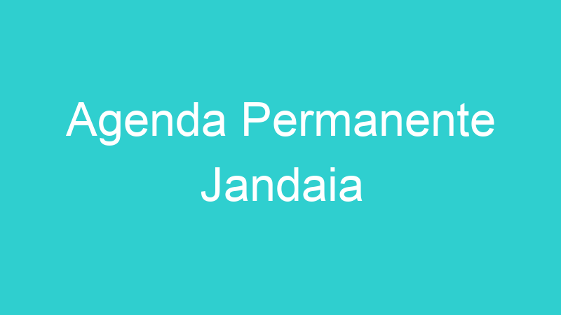Agenda Permanente Jandaia