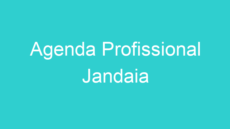 Agenda Profissional Jandaia