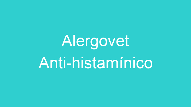 Alergovet Anti-histamínico