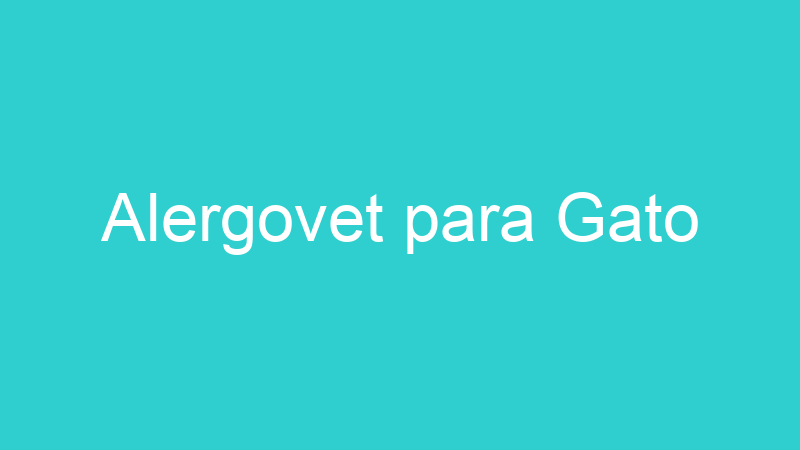 Alergovet para Gato