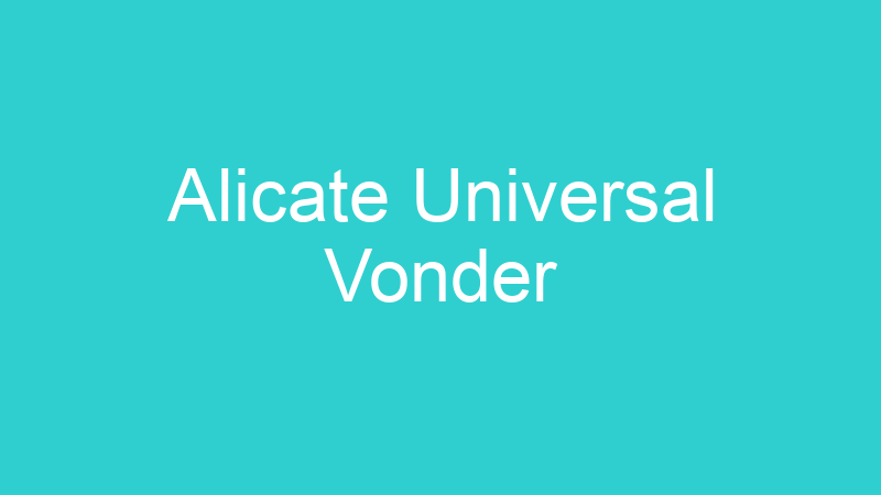 Alicate Universal Vonder