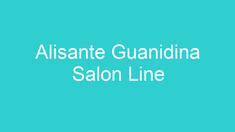 Alisante Guanidina Salon Line