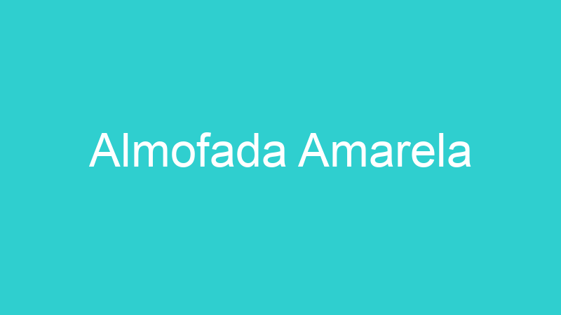 Almofada Amarela