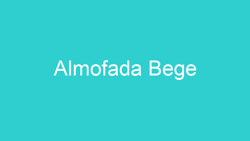 Almofada Bege