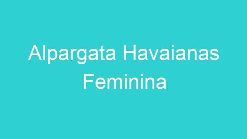 Alpargata Havaianas Feminina