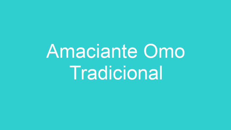 Amaciante Omo Tradicional
