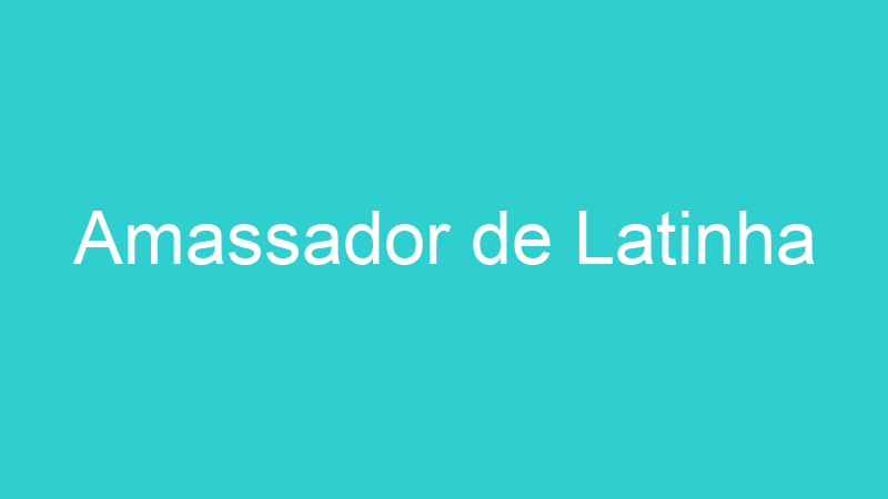 Amassador de Latinha