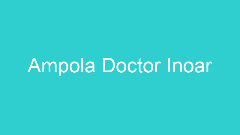 Ampola Doctor Inoar