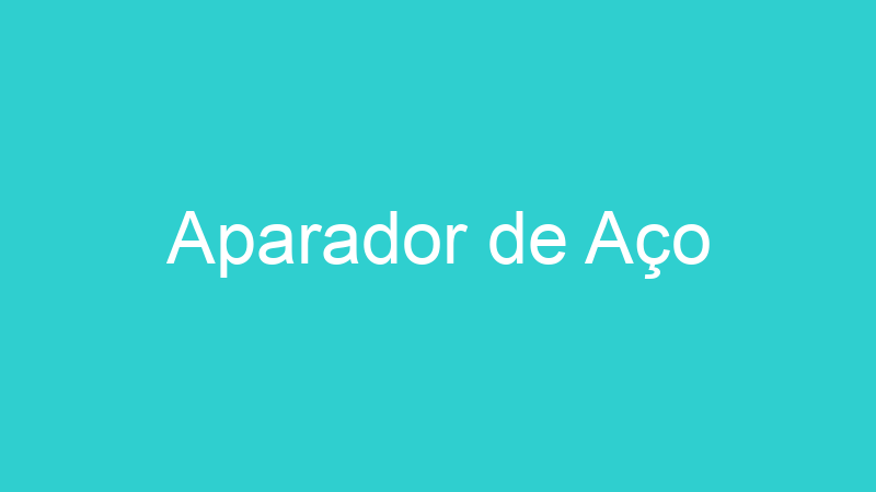 Aparador de Aço