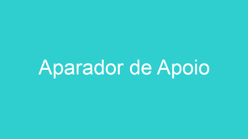 Aparador de Apoio
