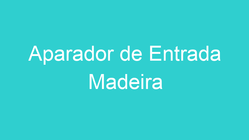 Aparador de Entrada Madeira