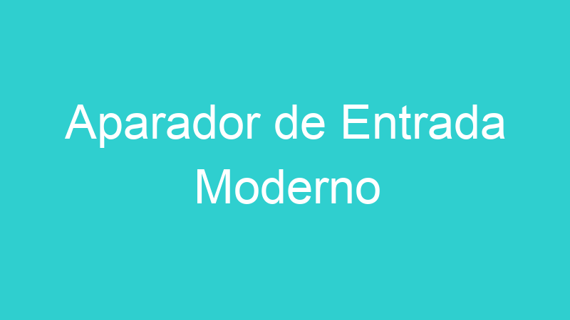 Aparador de Entrada Moderno