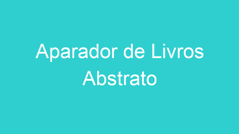 Aparador de Livros Abstrato