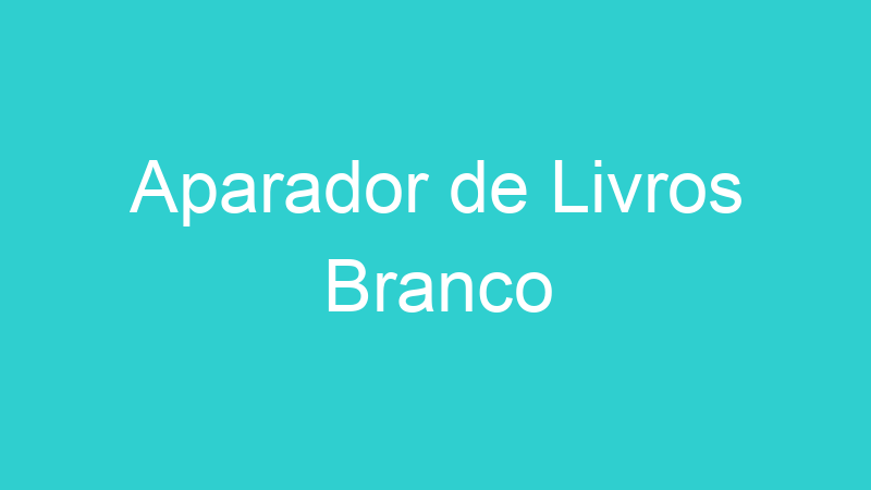 Aparador de Livros Branco