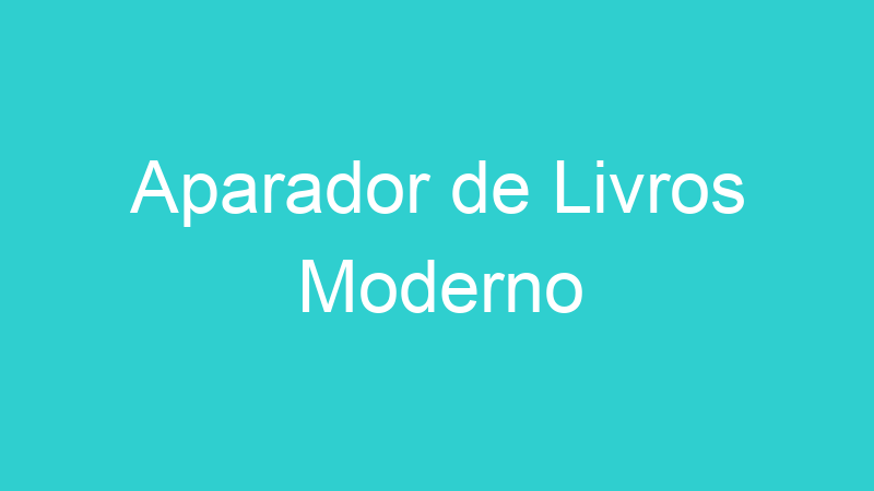 Aparador de Livros Moderno