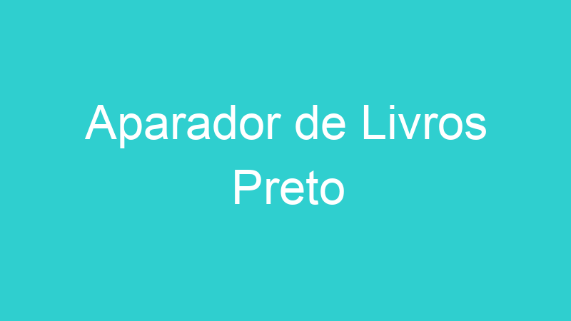 Aparador de Livros Preto