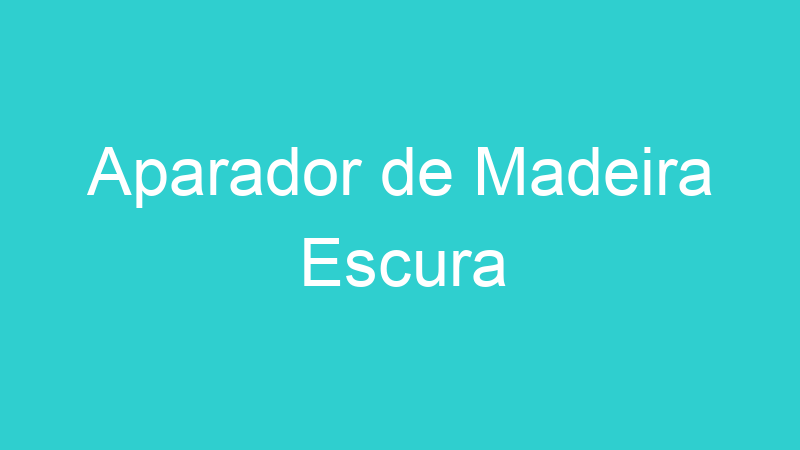 Aparador de Madeira Escura