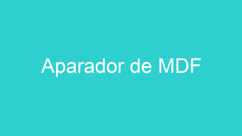 Aparador de MDF