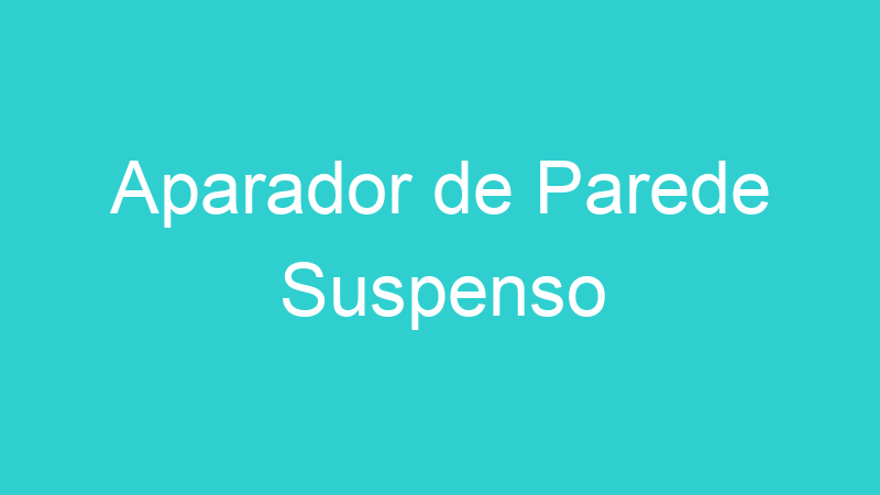 Aparador de Parede Suspenso