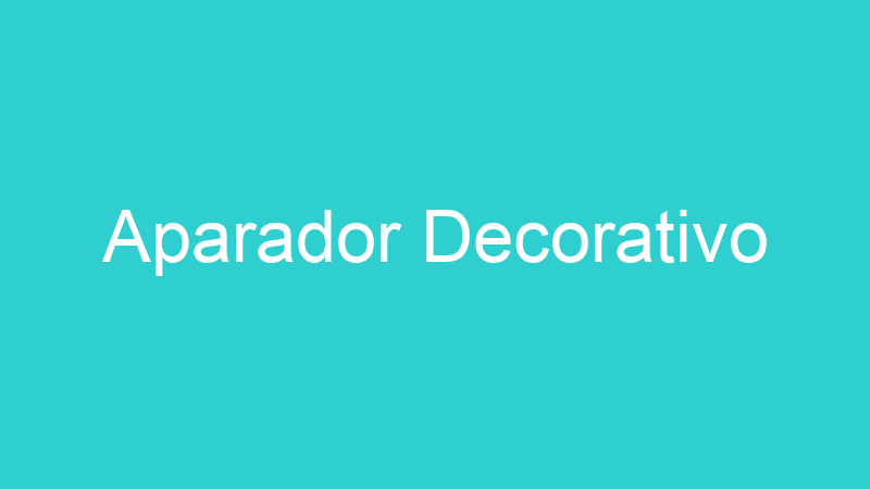 Aparador Decorativo