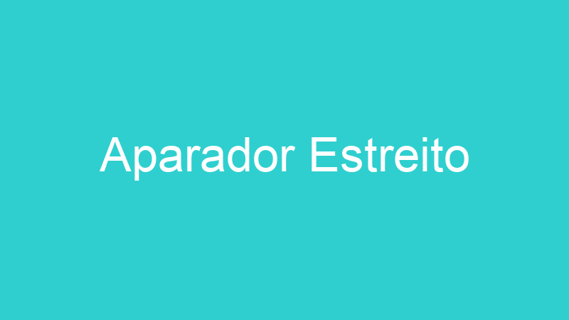 Aparador Estreito