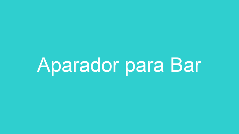 Aparador para Bar