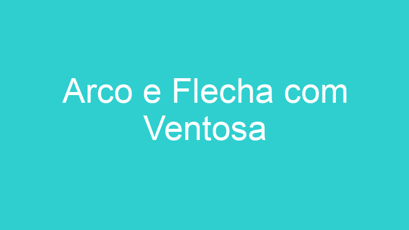 Arco e Flecha com Ventosa