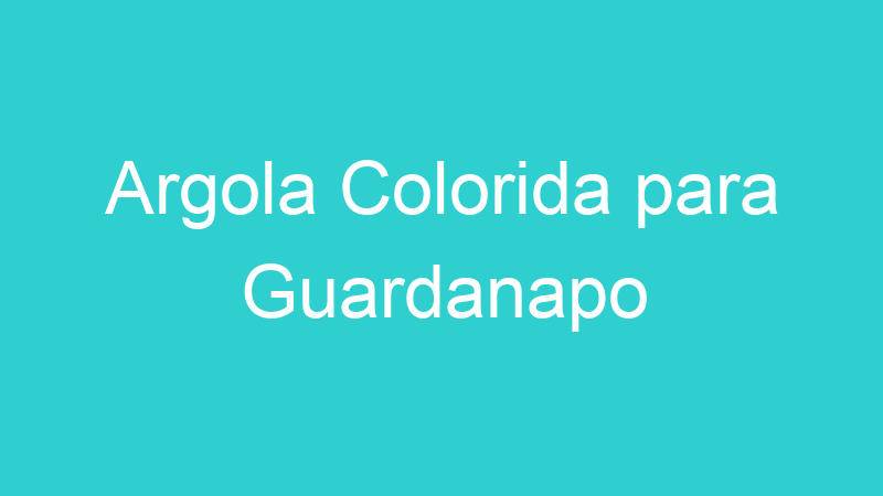 Argola Colorida para Guardanapo