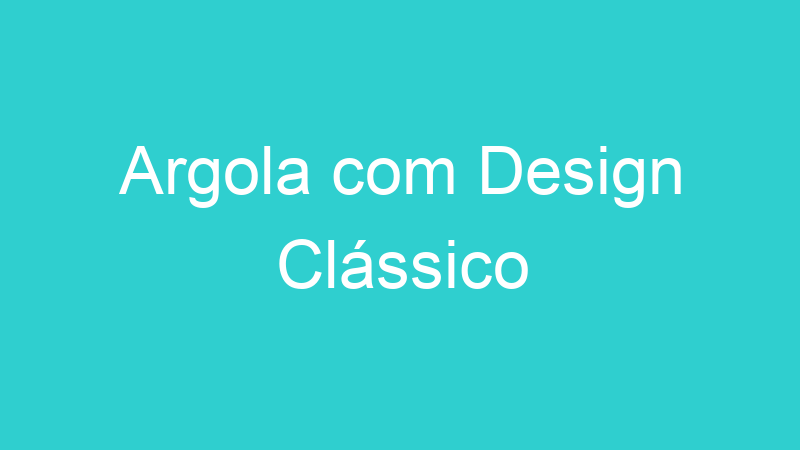 Argola com Design Clássico