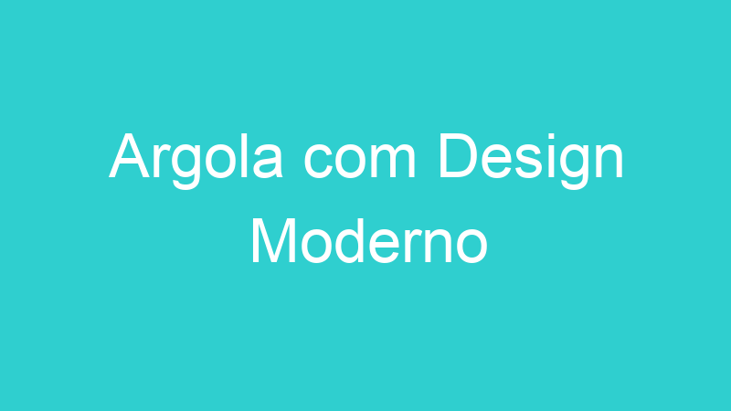 Argola com Design Moderno