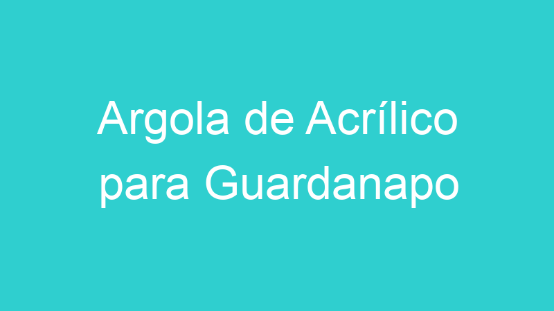 Argola de Acrílico para Guardanapo