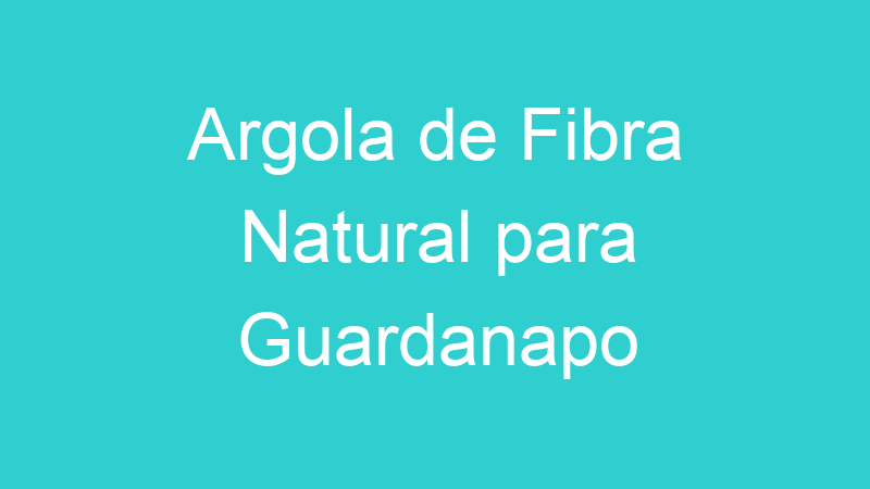Argola de Fibra Natural para Guardanapo