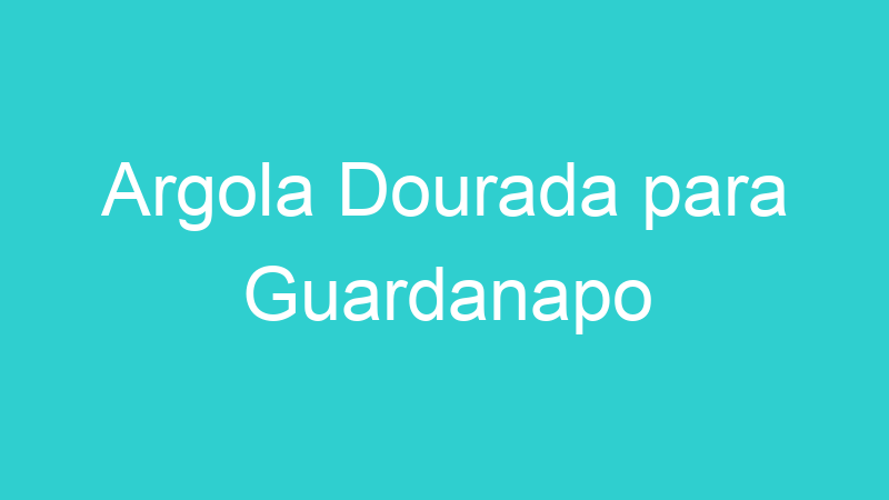 Argola Dourada para Guardanapo