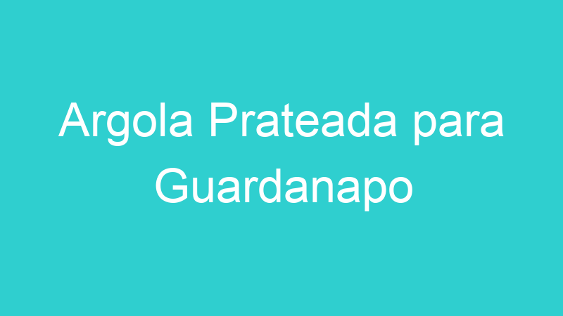 Argola Prateada para Guardanapo