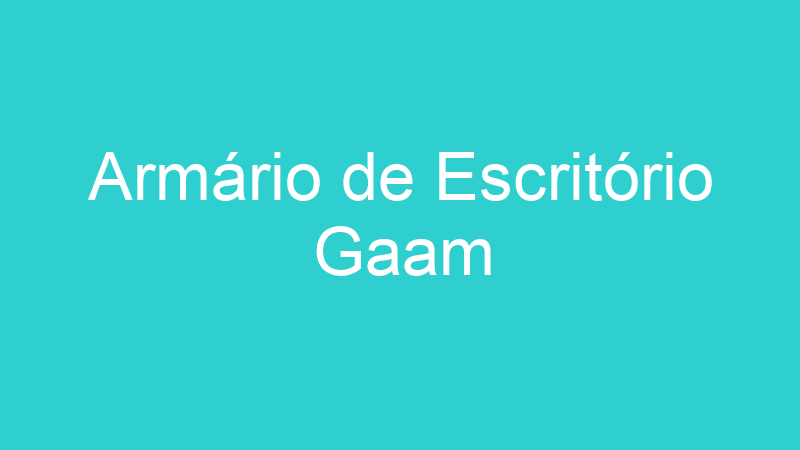 Armário de Escritório Gaam