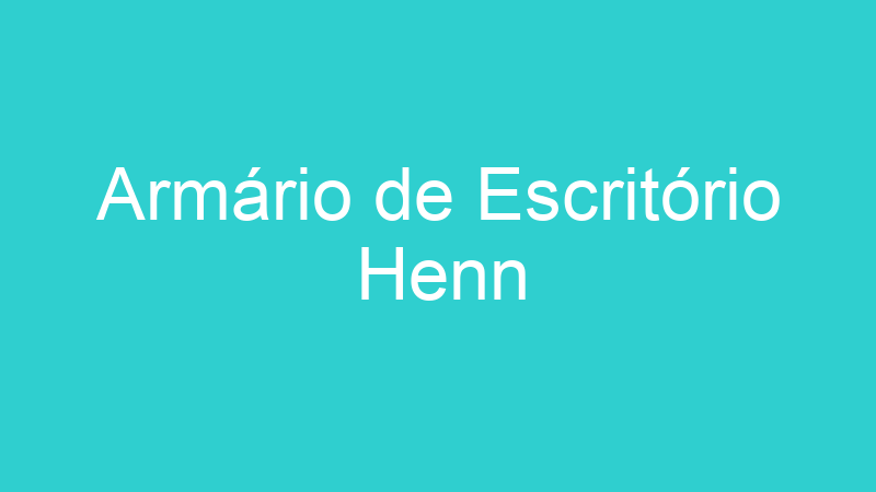 Armário de Escritório Henn