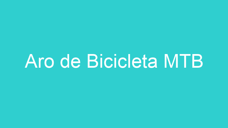 Aro de Bicicleta MTB