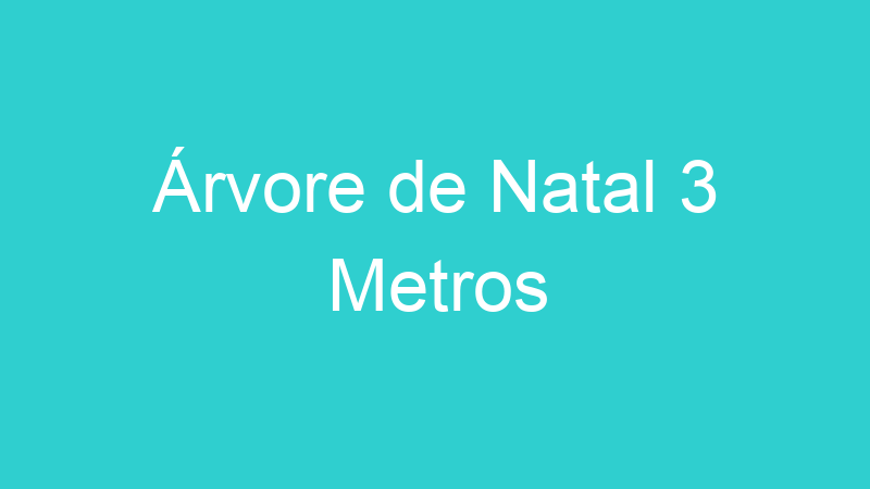 Árvore de Natal 3 Metros
