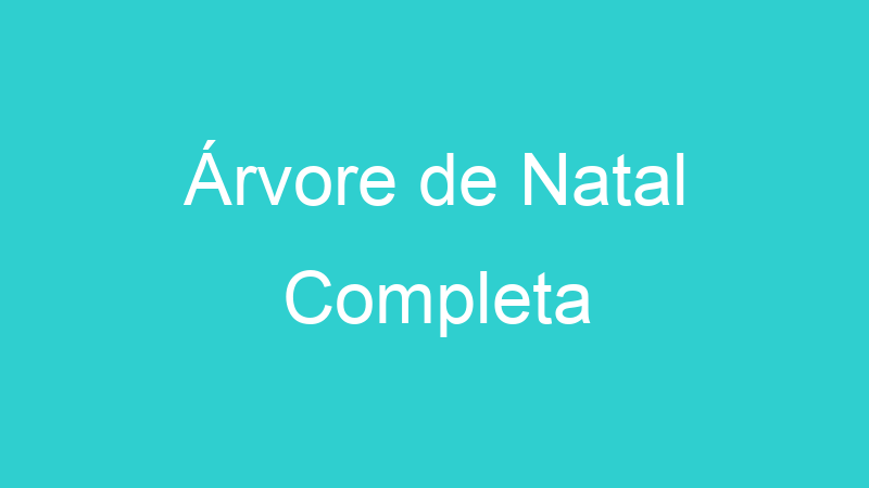 Árvore de Natal Completa