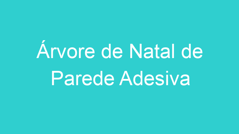 Árvore de Natal de Parede Adesiva