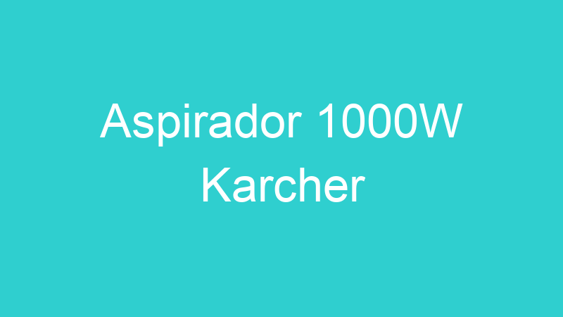 Aspirador 1000W Karcher