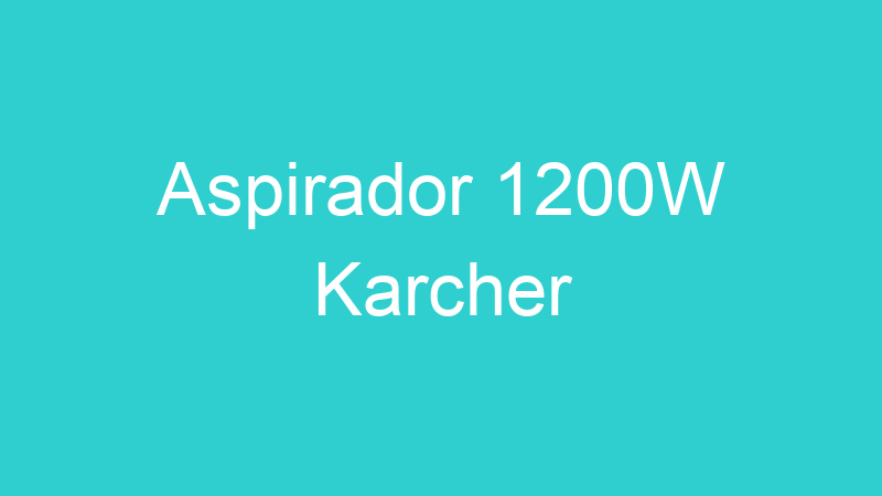Aspirador 1200W Karcher