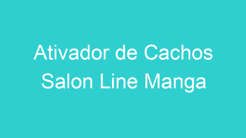 Ativador de Cachos Salon Line Manga