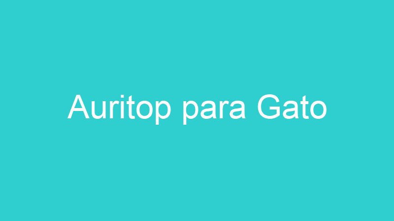 Auritop para Gato