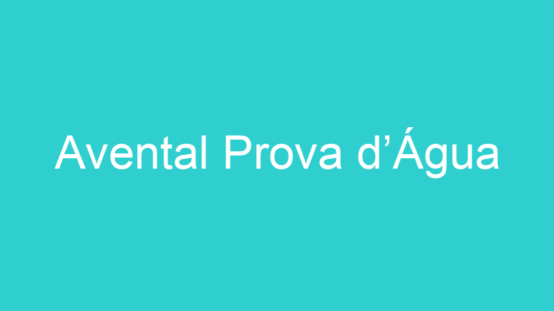 Avental Prova d’Água